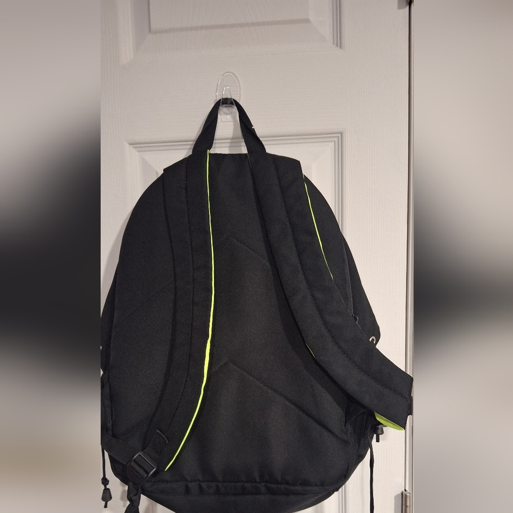 Black and Neon Green Backpack - Picture 3 of 7